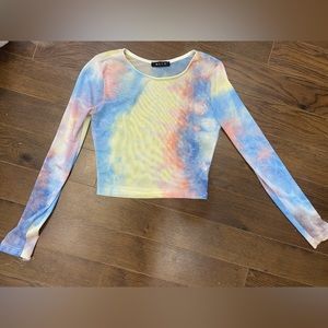 Mesh rainbow Crop top